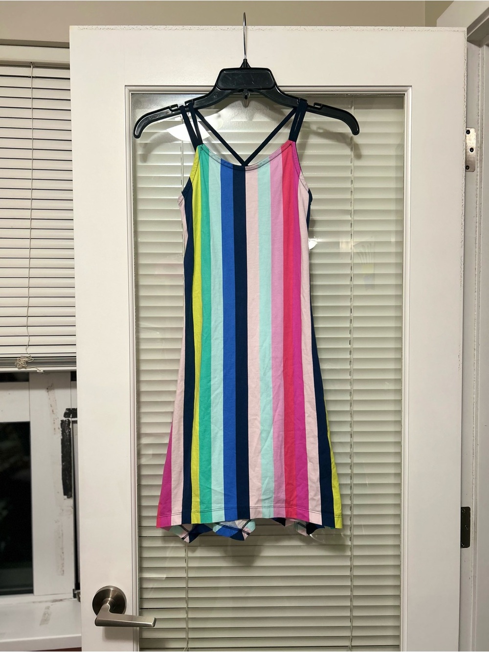 GAP Girls Multicolor Vertical Stripe Tank Dress